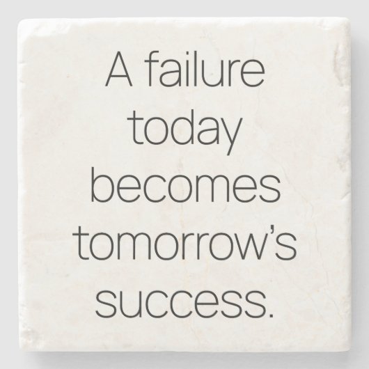 明日の成功大理石コースター ストーンコースター (正面)