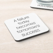 明日の成功懸命プラスチックコースター コースター (左側)