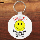 明日の方が悪い キーホルダー (正面)