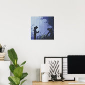 明日の植栽 – Solarpunk Poster ポスター (ホームオフィス)