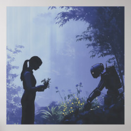 明日の植栽 – Solarpunk Poster ポスター