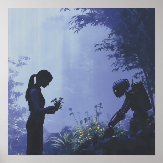 明日の植栽 – Solarpunk Poster ポスター (正面)