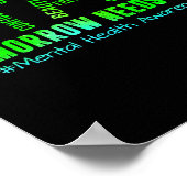 明日の滞在が必要あなたメンタルヘルスS認識度 ポスター (角)