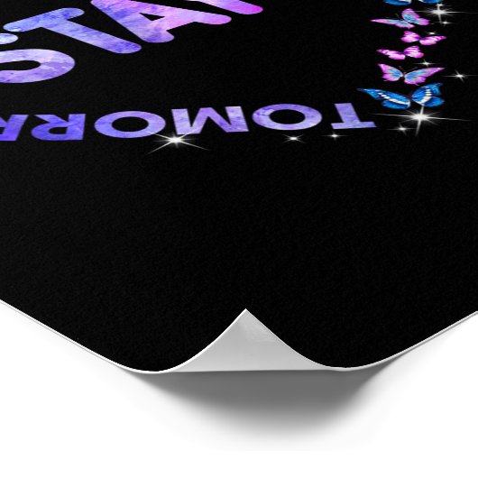 明日の滞在が必要なセミコロンハート自殺Pr ポスター (角)