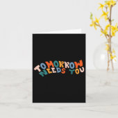 明日の滞在は自殺を防止する必要がある粟原 カード (黄色い花)