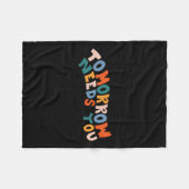 明日の滞在は自殺を防止する必要がある粟原 フリースブランケット (正面(横))