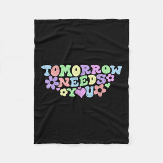 明日の滞在は自殺を防止する必要がある粟原 フリースブランケット