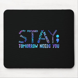 明日の滞在は自殺を防止する必要がある粟原 マウスパッド