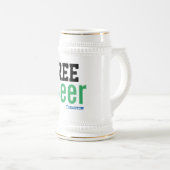 明日の無料おもしろいビールのスタインst patrickの日 ビールジョッキ (正面右)