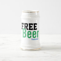 明日の無料おもしろいビールのスタインst patrickの日