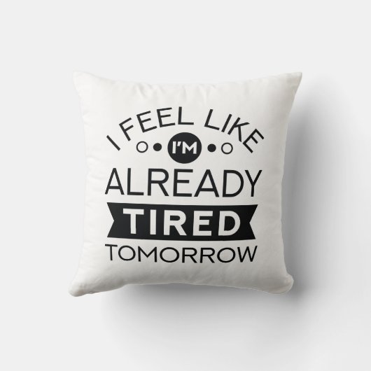 明日の疲れ クッション (裏面)