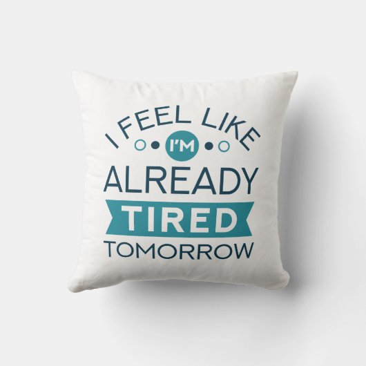 明日の疲れ クッション (裏面)