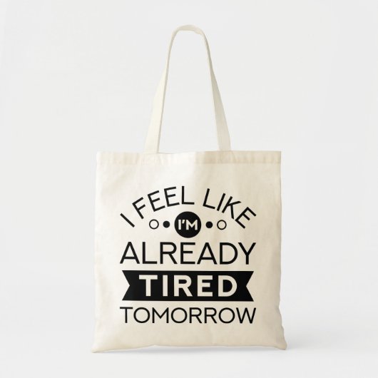 明日の疲れ トートバッグ (正面)