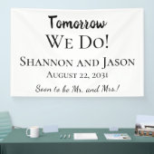 明日の結婚式に向けて！リハーサルディナーパーティーのバナー 横断幕 (トレードショー)