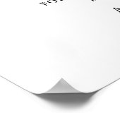 明日の結婚式リハーサルディナー看板「明日私たちは愛を誓う」 ポスター (角)