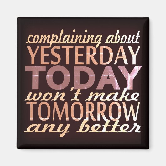 明日の調子を良くする マグネット (正面)