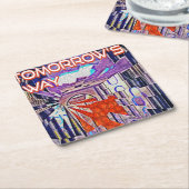 明日の道、シャイン スクエアペーパーコースター (アングル)