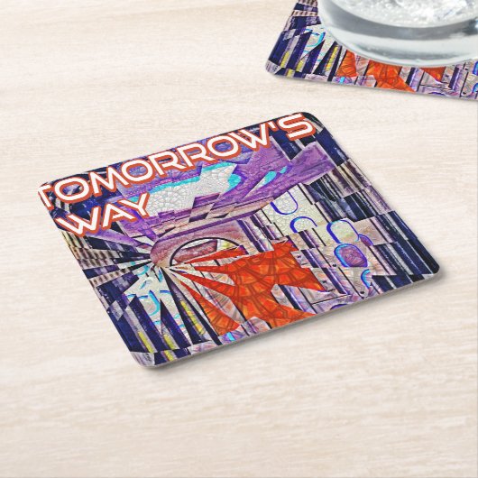 明日の道、シャイン スクエアペーパーコースター (アングル)