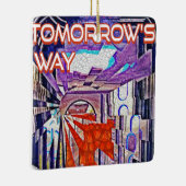 明日の道Tomorrow's TodayレトロFuture Art セラミックオーナメント (右)