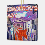 明日の道Tomorrow's TodayレトロFuture Art セラミックオーナメント (左)