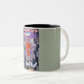 明日の道Tomorrow's TodayレトロFuture Art ツートーンマグカップ (正面右)