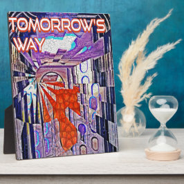 明日の道Tomorrow's TodayレトロFuture Art フォトプラーク
