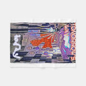 明日の道Tomorrow's TodayレトロFuture Art フリースブランケット (正面(横))