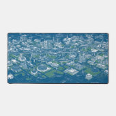 明日の都市設計図 - レトロ建築  デスクマット (正面)