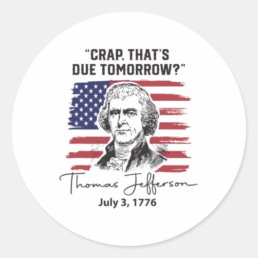 明日の7月4日おもしろいが予定されているCrap ラウンドシール (正面)