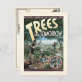 明日はがき用の木 ポストカード (正面/裏面)