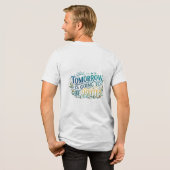 明日はきっと良くなる トライブレンドTシャツ (フル背面)