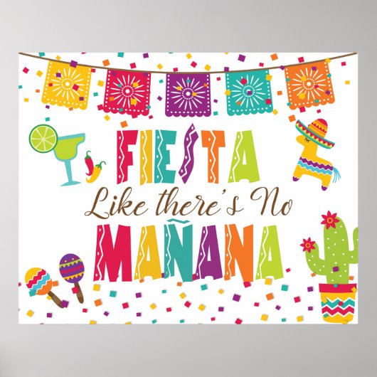 明日はないかのようにパーティしよう - 白背景 ポスター (正面)