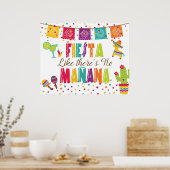 明日はないかのようにパーティしよう - 白背景 ポスター (キッチン)