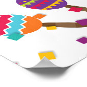 明日はないかのようにパーティしよう - 白背景 ポスター (角)