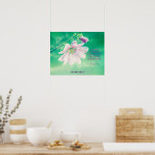 明日はもっと健康のために花を ポスター (キッチン)