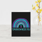 明日はセミコロン虹自殺プレブが必要 カード (黄色い花)