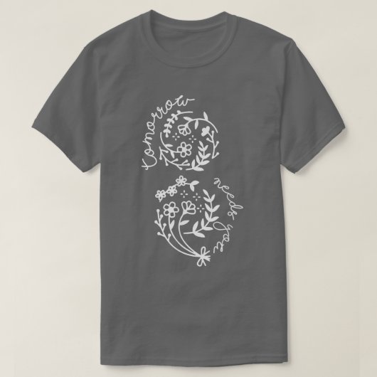 明日はメンタルヘルス問題Inspirati Tシャツ (デザイン正面)