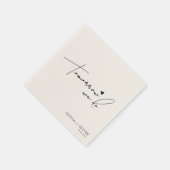 明日はリハーサルのディナー スタンダードカクテルナプキン (角)