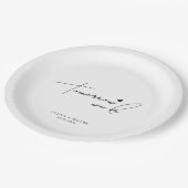 明日はリハーサルのディナー ペーパープレート (アングル)