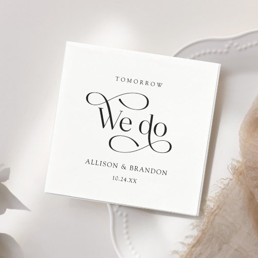 明日はリハーサルクラシックディナーナプキンズ スタンダードカクテルナプキン