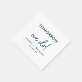 明日はリハーサルディナーナプキンズ スタンダードカクテルナプキン (角)