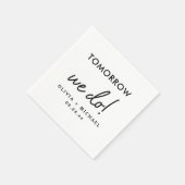 明日はリハーサルディナーナプキンズ スタンダードカクテルナプキン (角)