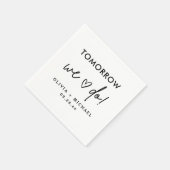 明日はリハーサルディナーナプキンズ スタンダードカクテルナプキン (角)