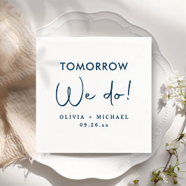 明日はリハーサルディナーナプキンズ スタンダードカクテルナプキン