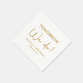 明日はリハーサルディナーナプキンズ スタンダードカクテルナプキン (角)