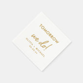 明日はリハーサルディナーナプキンズ スタンダードカクテルナプキン (角)