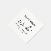 明日はリハーサルディナーナプキンズ スタンダードカクテルナプキン (角)