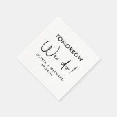 明日はリハーサルディナーナプキンズ スタンダードカクテルナプキン (角)