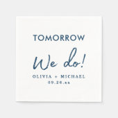 明日はリハーサルディナーナプキンズ スタンダードカクテルナプキン (正面)