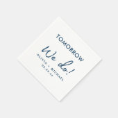 明日はリハーサルディナーナプキンズ スタンダードカクテルナプキン (角)